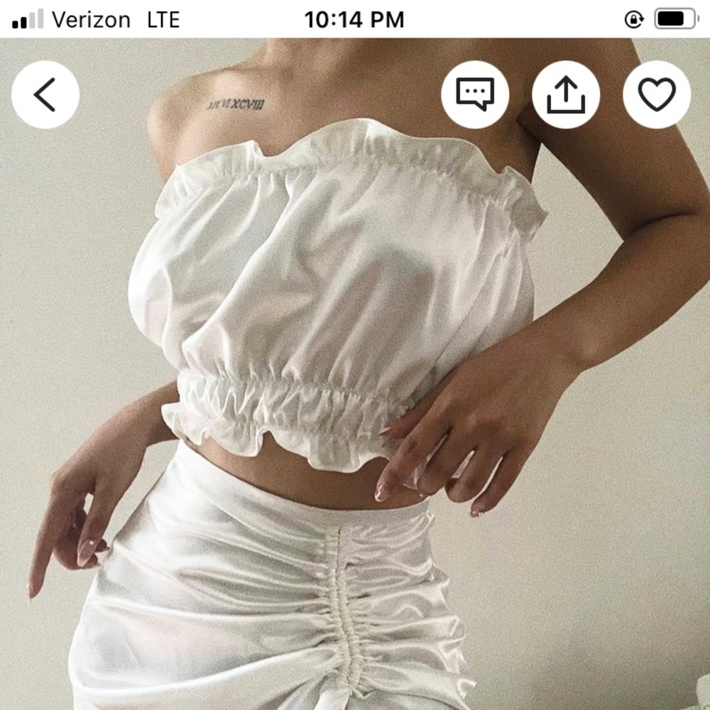 Silk tube top and Bloomer set